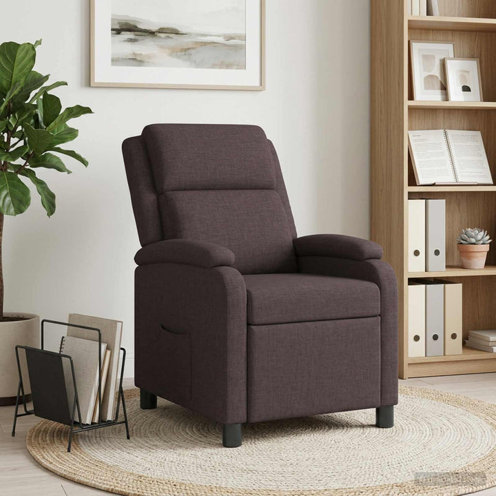 Recliner Mørk Brun Stof