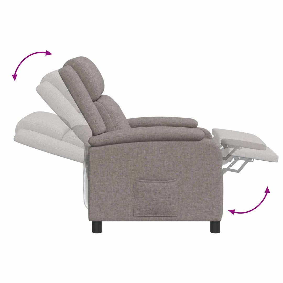 Recliner Gråbrun Stof