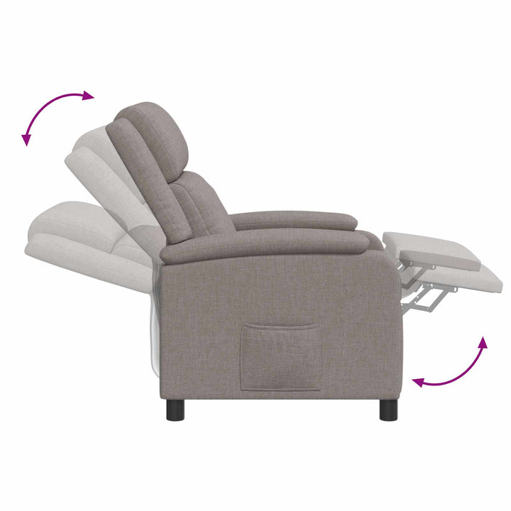 Recliner Gråbrun Stof