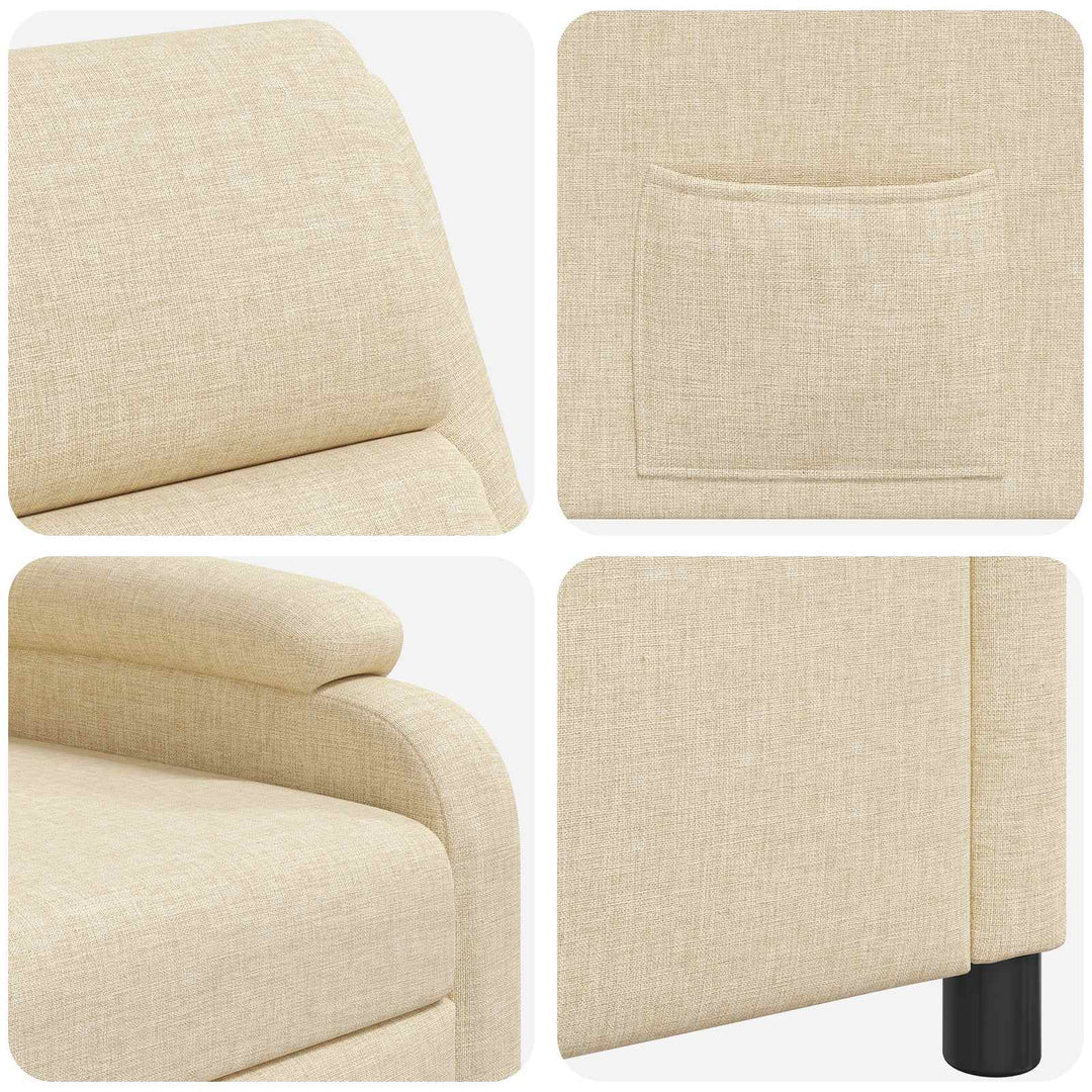 Recliner Cremefarvet Stof