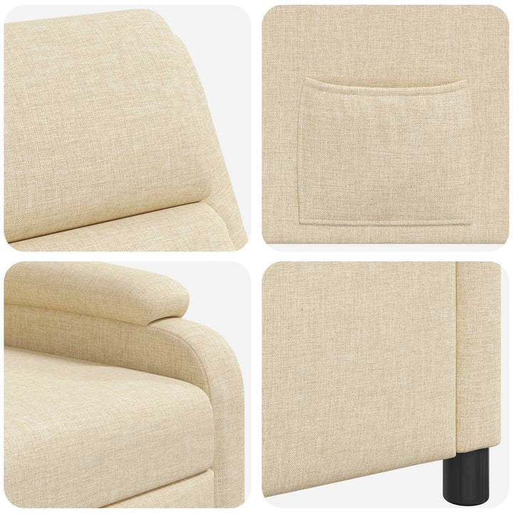 Recliner Cremefarvet Stof