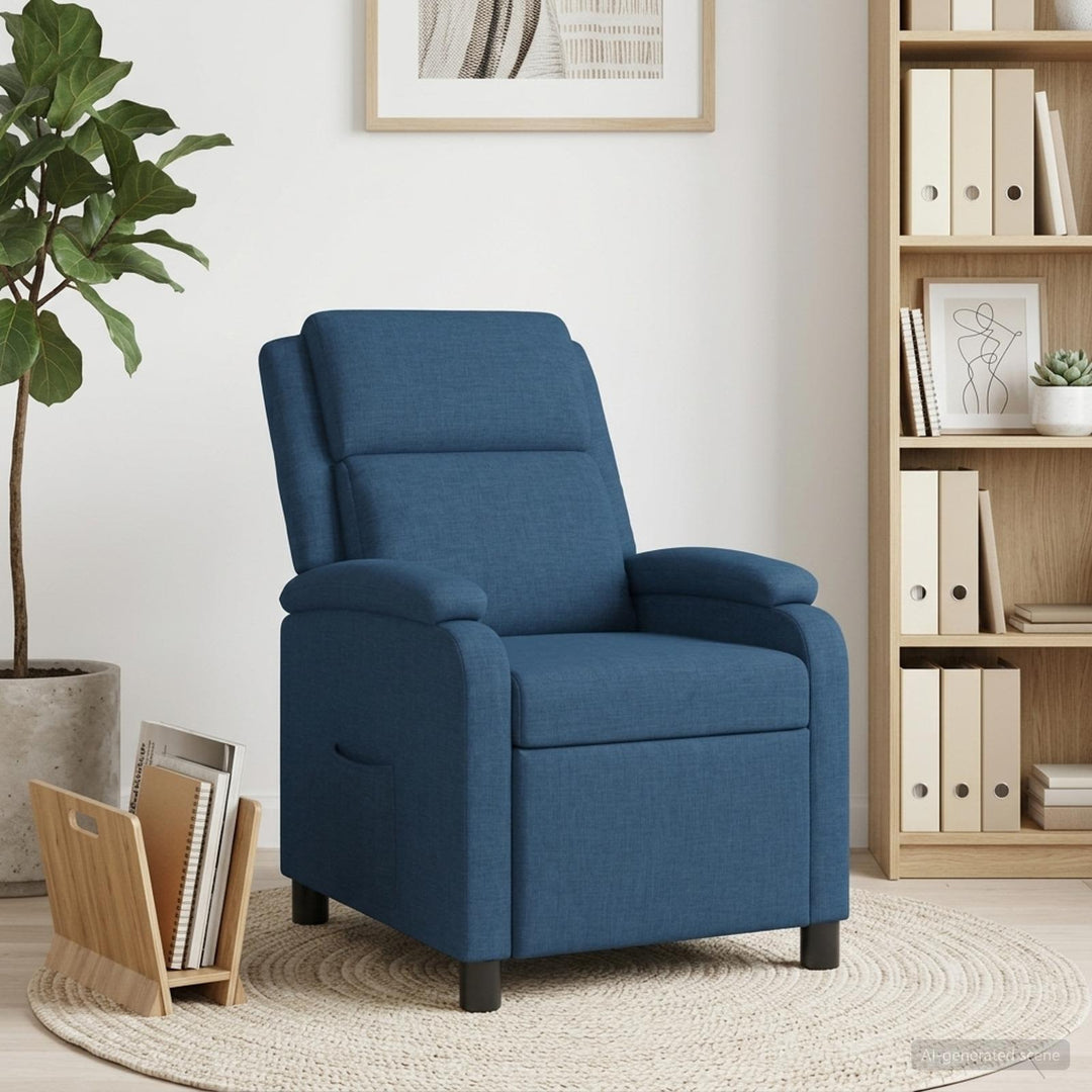 Recliner Blå Stof
