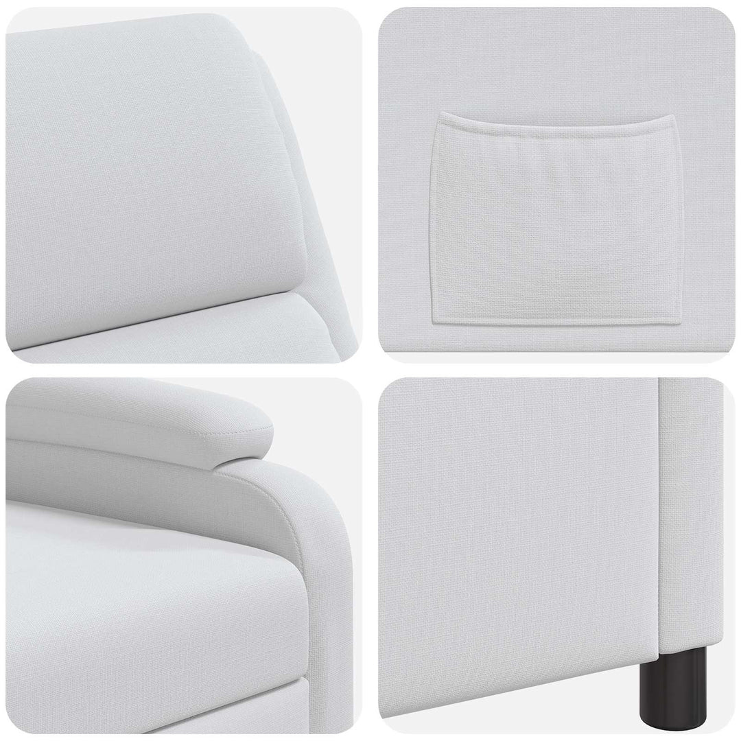 Recliner Hvid Stof