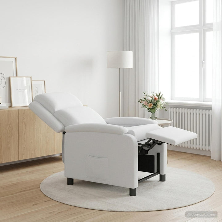 Recliner Hvid Stof