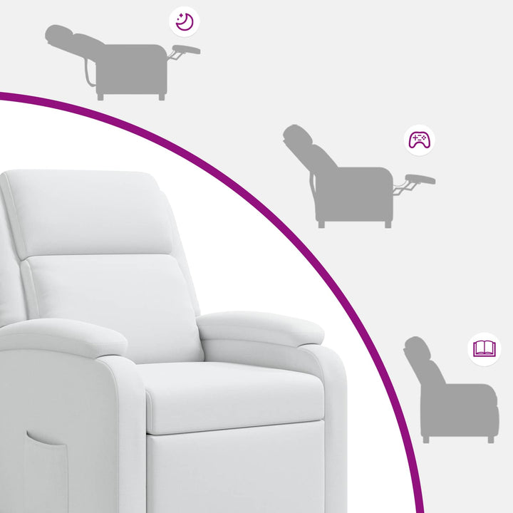 Recliner Hvid Stof