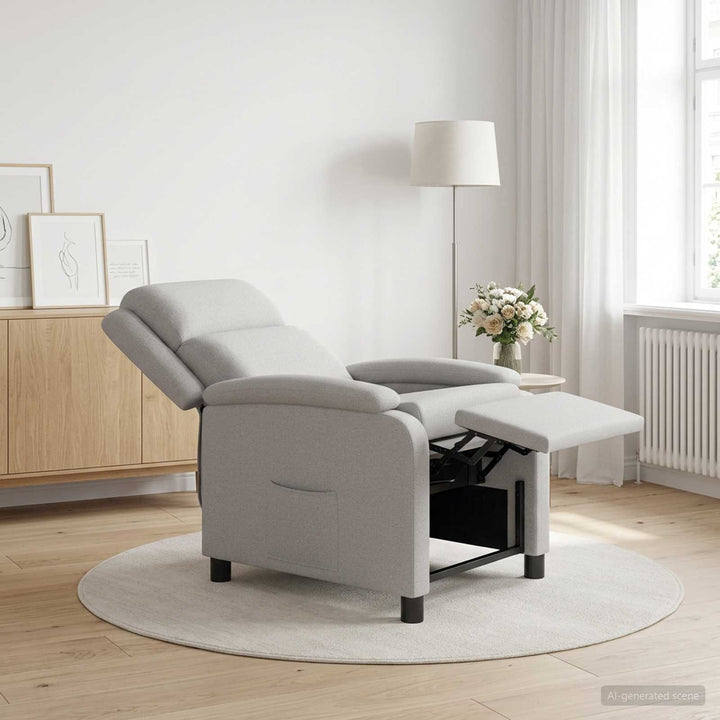 Recliner Skygrå Stof
