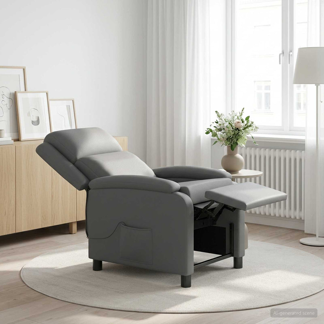 Massage Lænestol Grå Kunstlæder