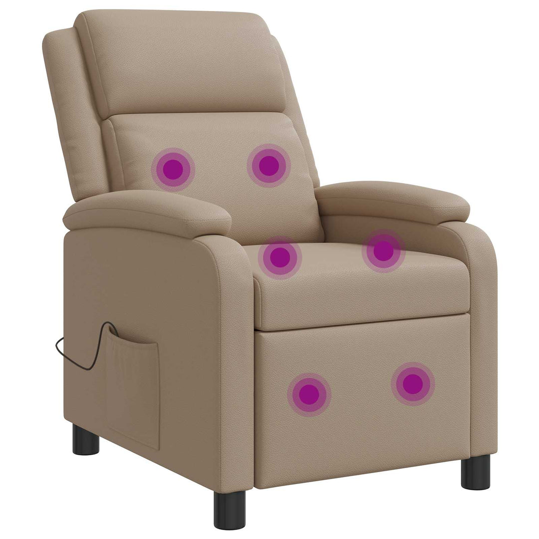 Massage Lænestol Cappuccino Kunstlæder
