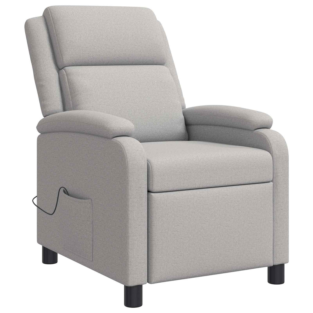 Massage Lænestol Skygrå Stof
