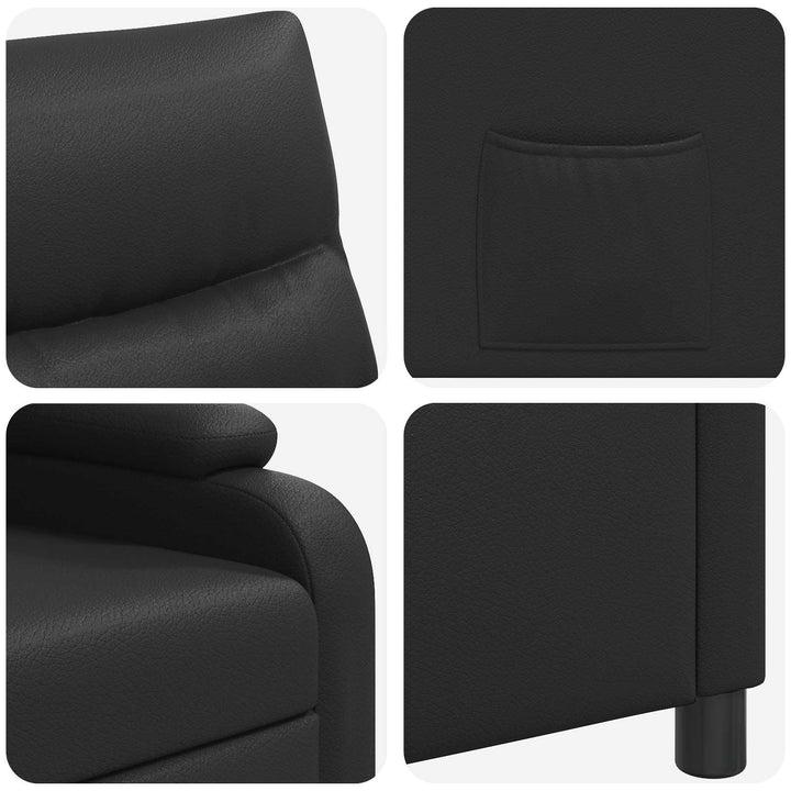 Recliner Sort Kunstlæder