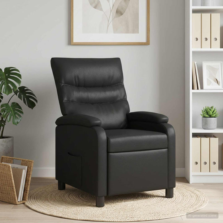 Recliner Sort Kunstlæder