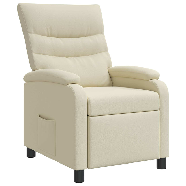 Recliner Cremefarvet Kunstlæder
