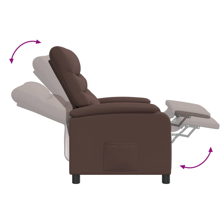 Recliner Brun Kunstlæder