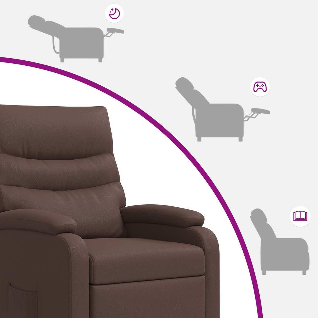 Recliner Brun Kunstlæder