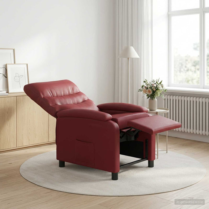 Recliner Vinrød Kunstlæder
