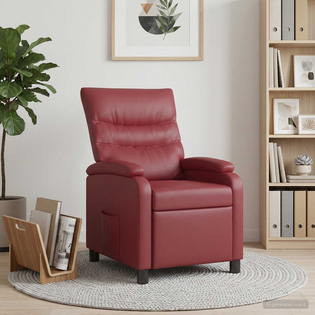 Recliner Vinrød Kunstlæder