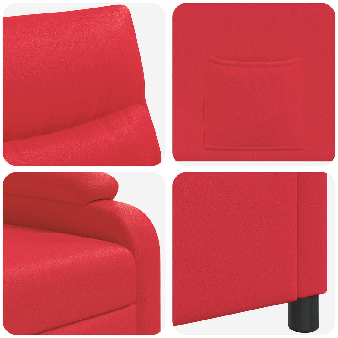 Recliner Rød Kunstlæder
