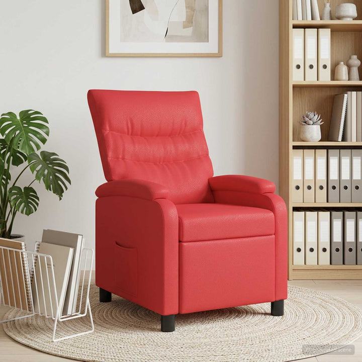 Recliner Rød Kunstlæder
