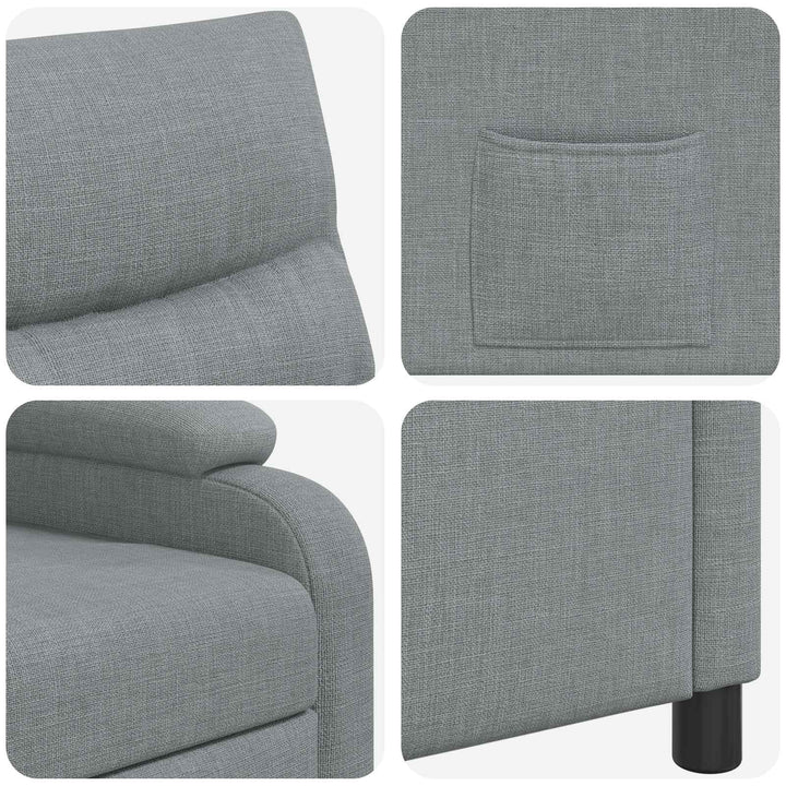 Recliner Lysegrå Stof