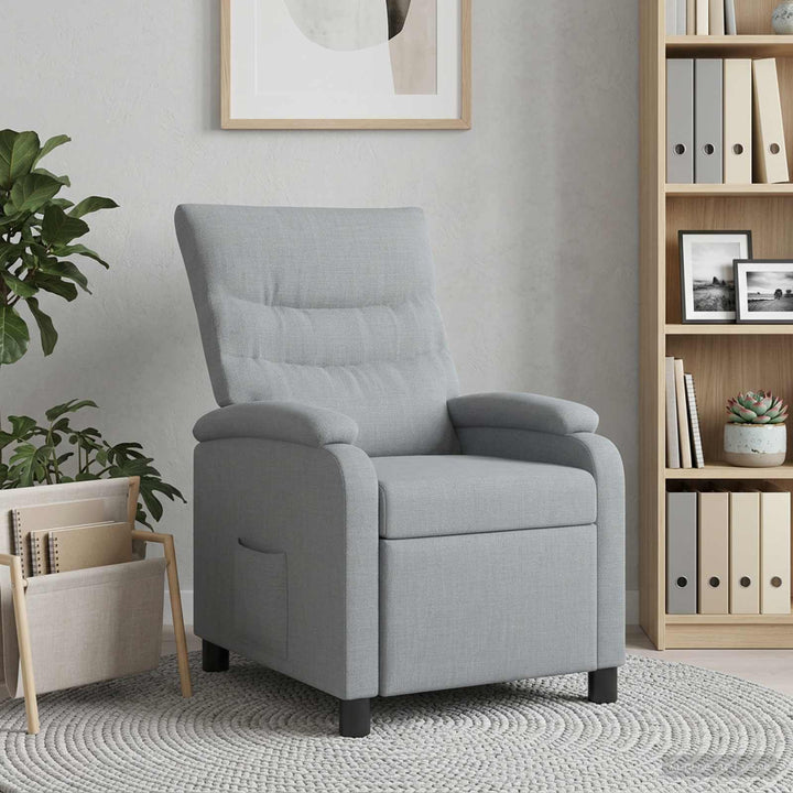 Recliner Lysegrå Stof
