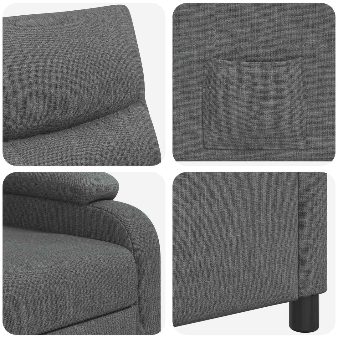 Recliner Mørkegrå Stof