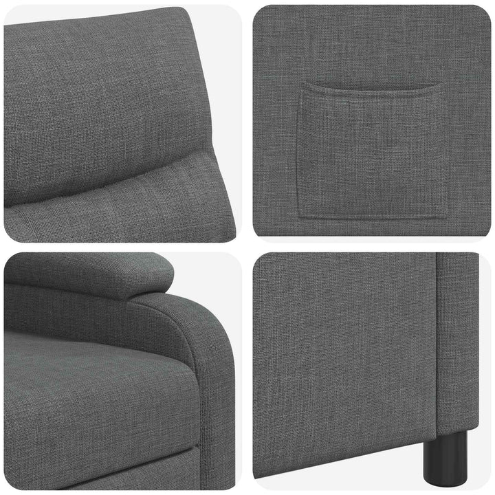 Recliner Mørkegrå Stof