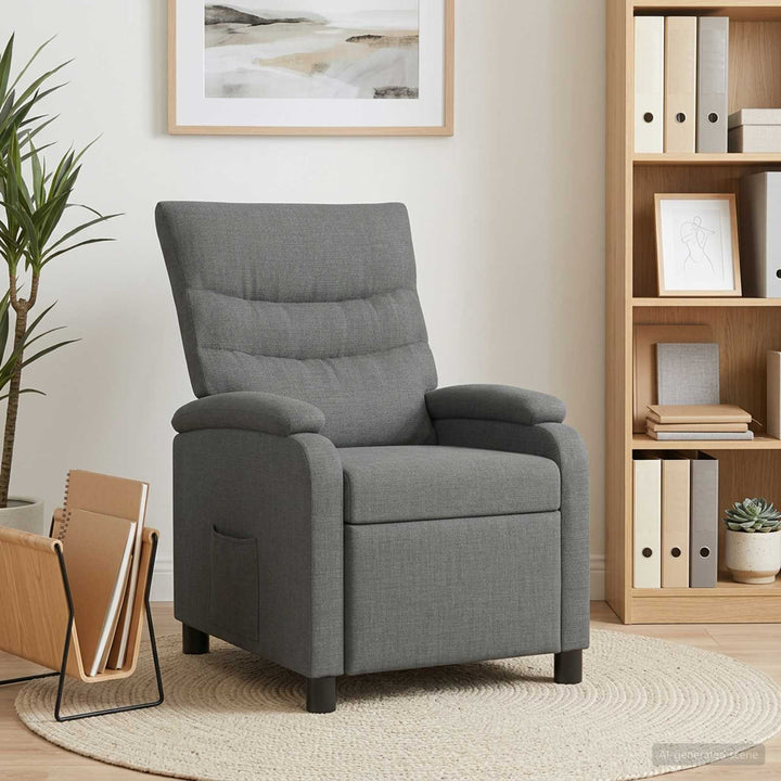 Recliner Mørkegrå Stof