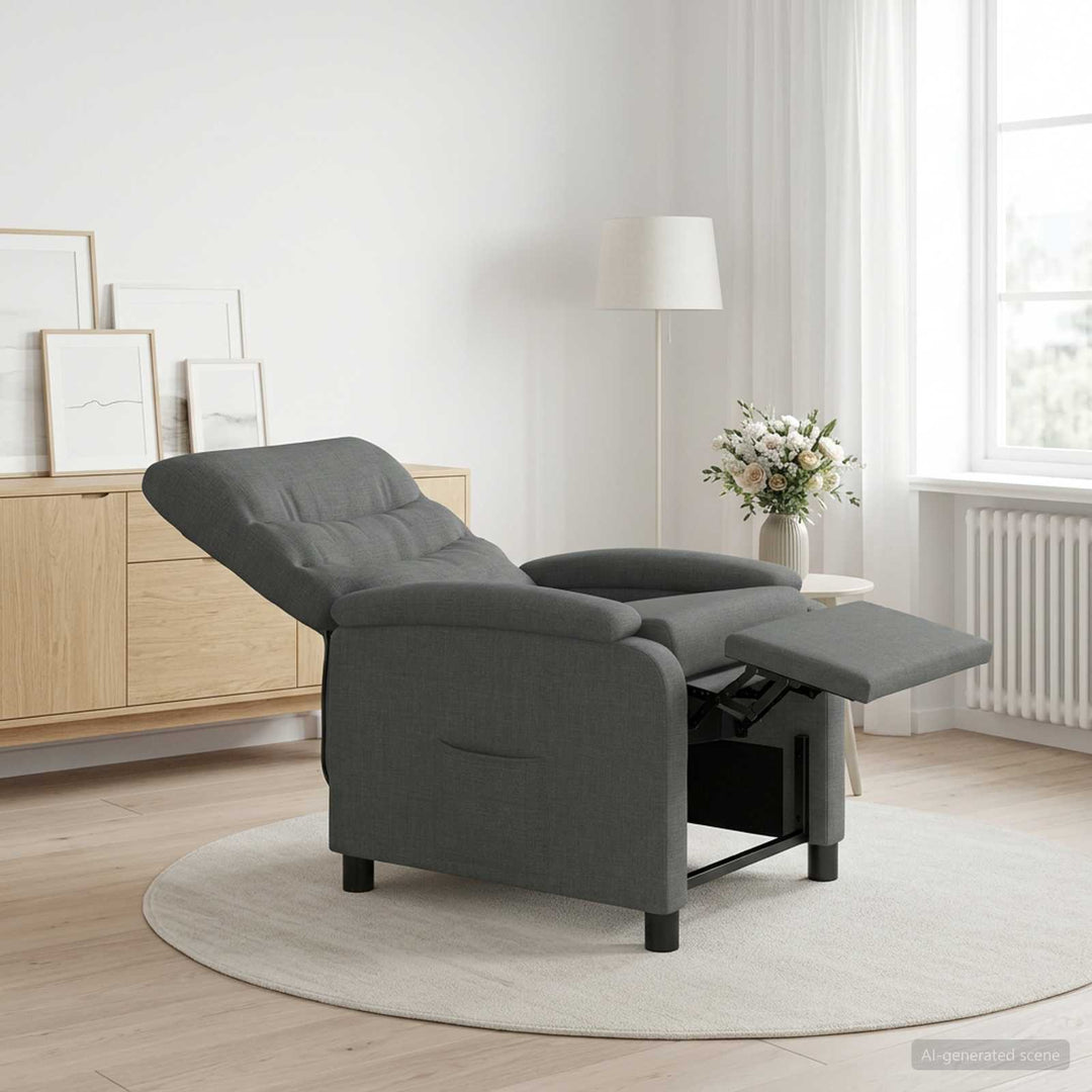 Recliner Mørkegrå Stof