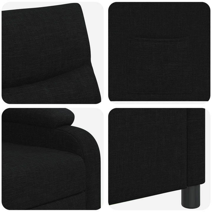 Recliner Sort Stof