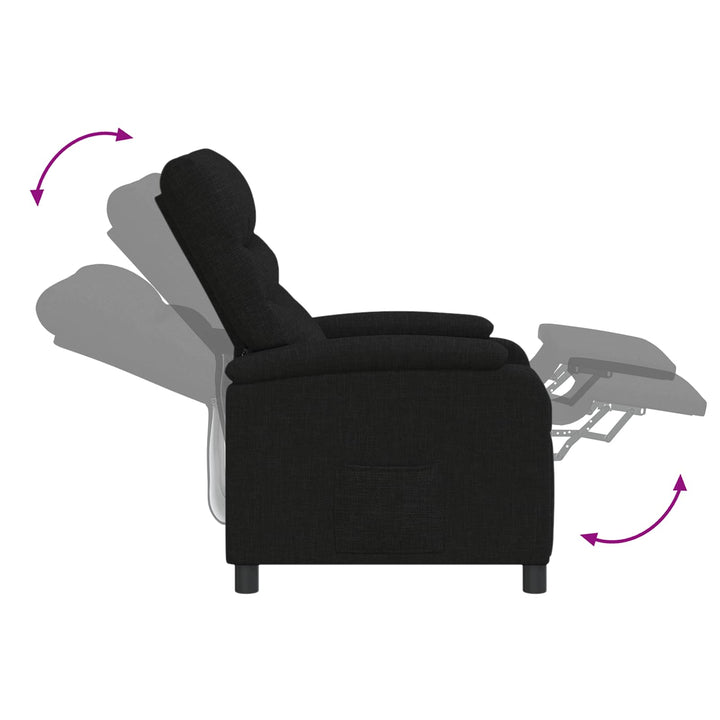 Recliner Sort Stof