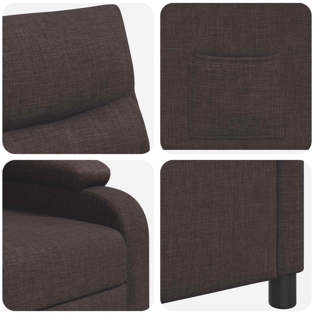 Recliner Mørk Brun Stof