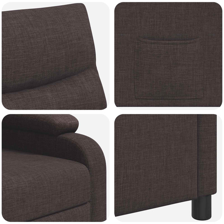 Recliner Mørk Brun Stof