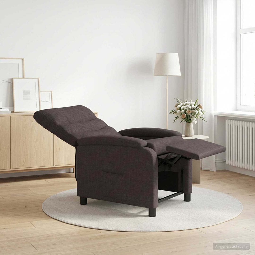 Recliner Mørk Brun Stof