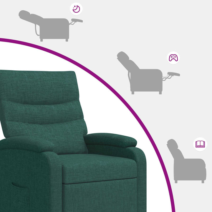 Recliner Mørkegrøn Stof