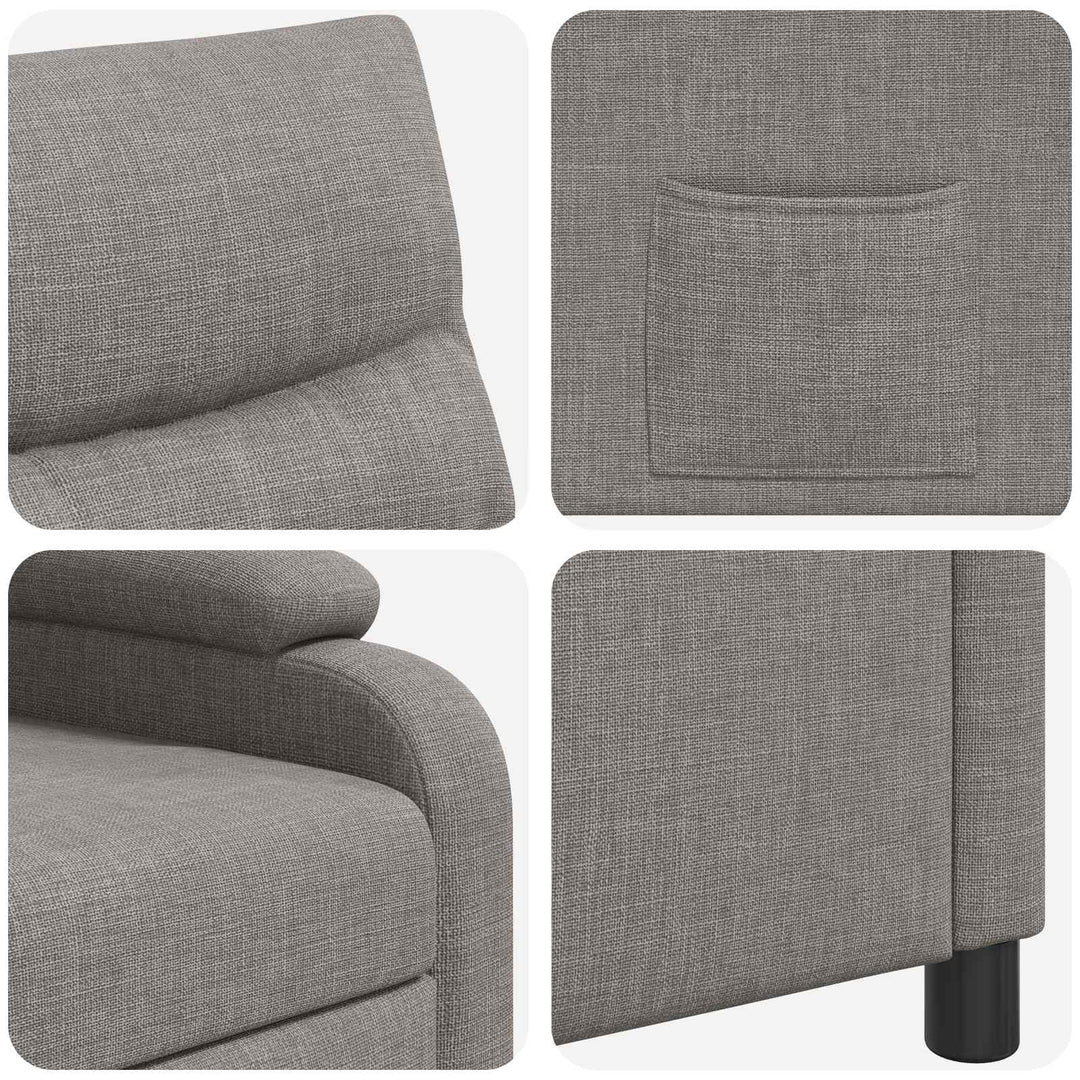 Recliner Gråbrun Stof