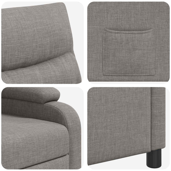 Recliner Gråbrun Stof