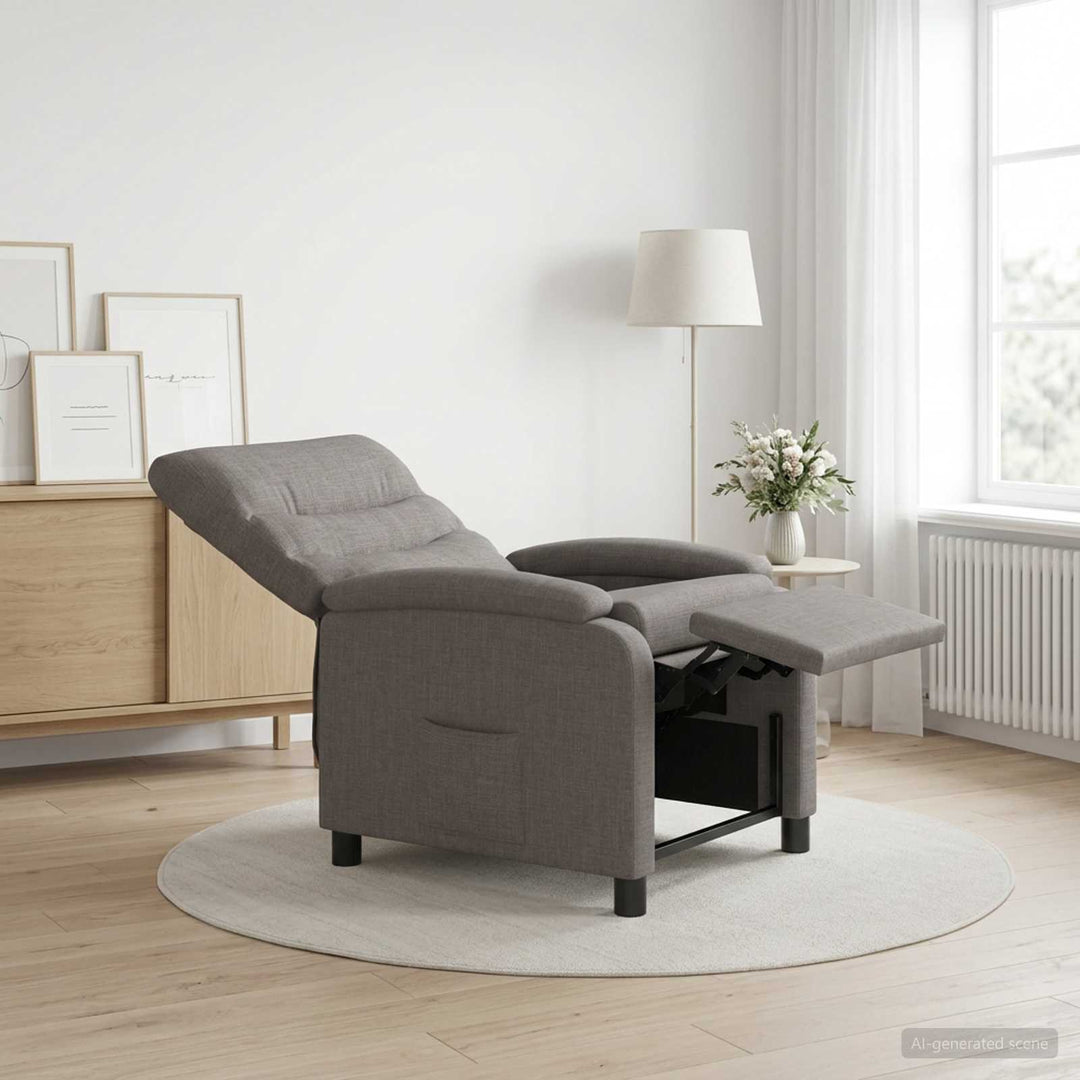 Recliner Gråbrun Stof