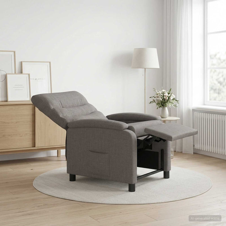 Recliner Gråbrun Stof