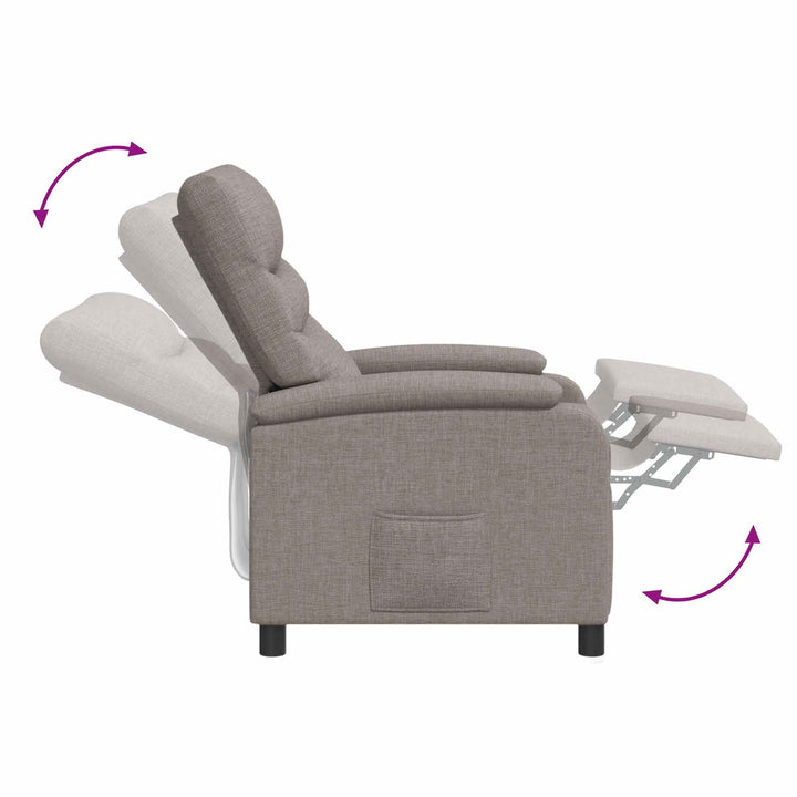 Recliner Gråbrun Stof