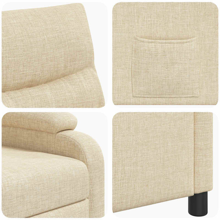Recliner Cremefarvet Stof