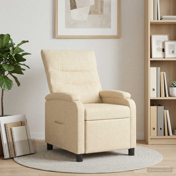 Recliner Cremefarvet Stof
