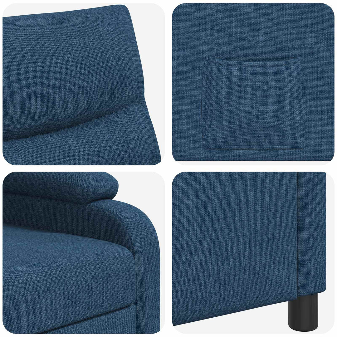 Recliner Blå Stof