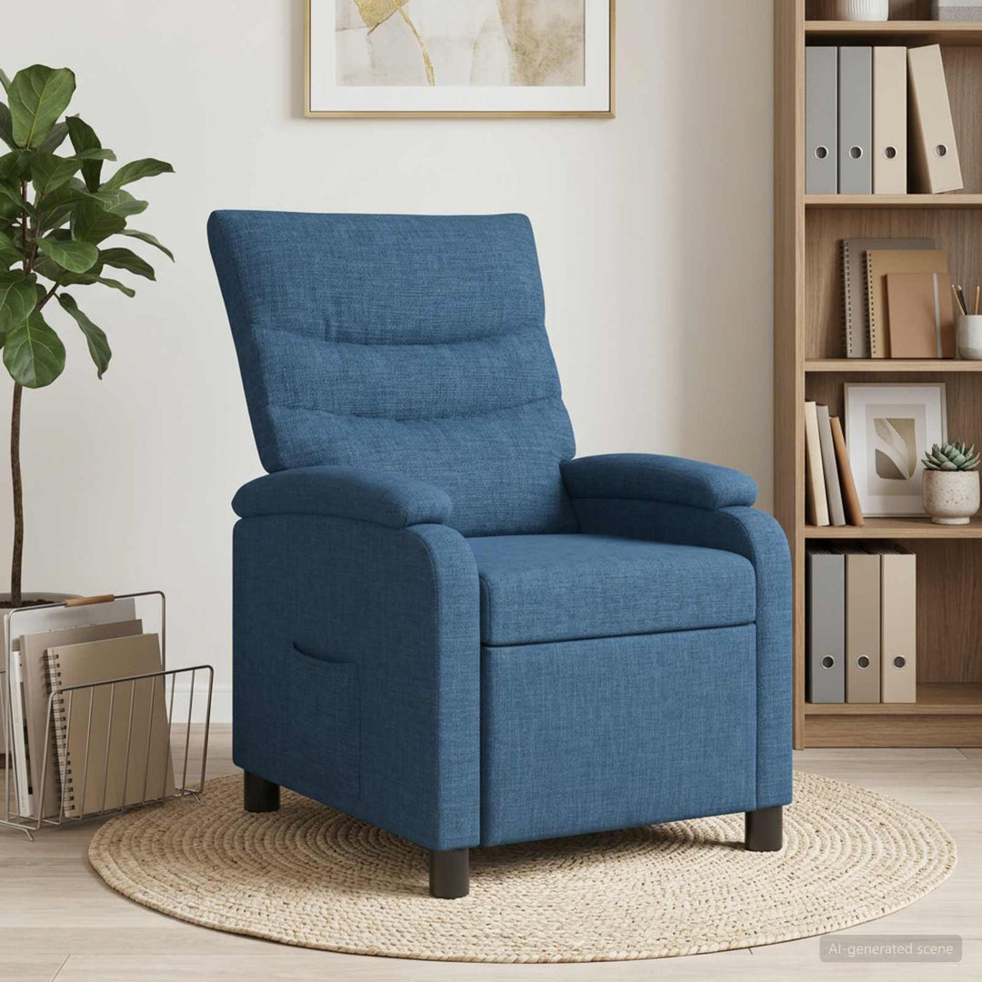 Recliner Blå Stof