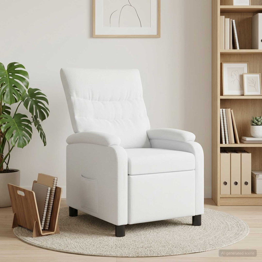 Recliner Hvid Stof