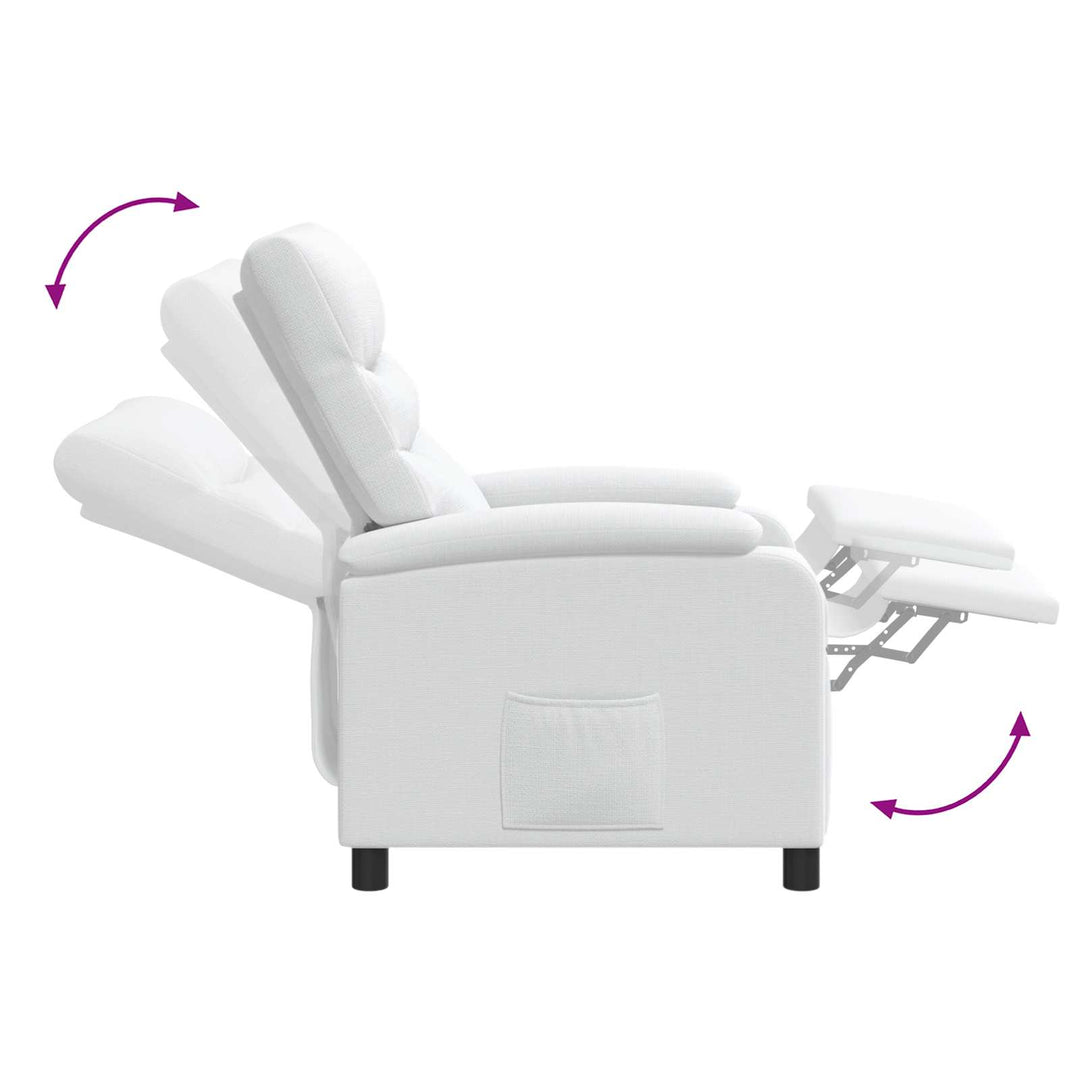 Recliner Hvid Stof