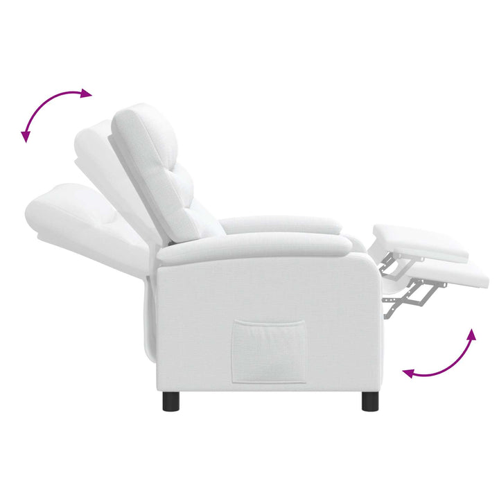 Recliner Hvid Stof