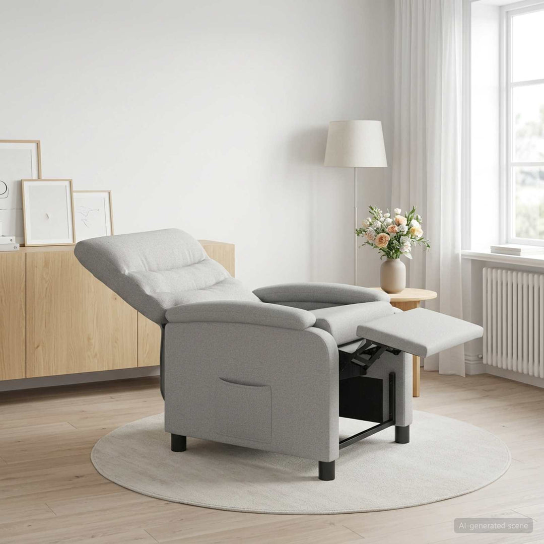 Recliner Skygrå Stof