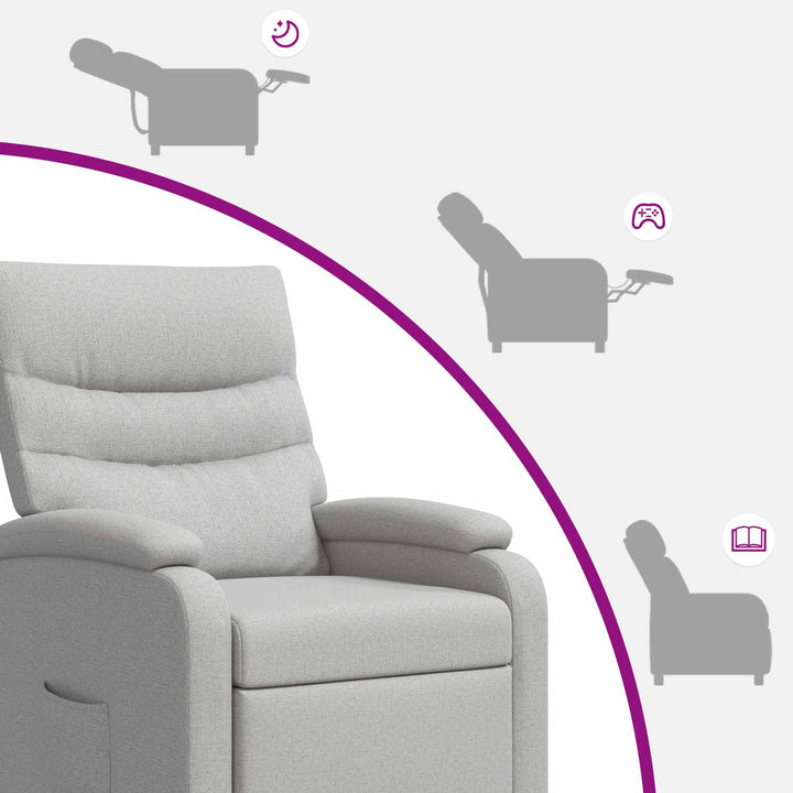 Recliner Skygrå Stof