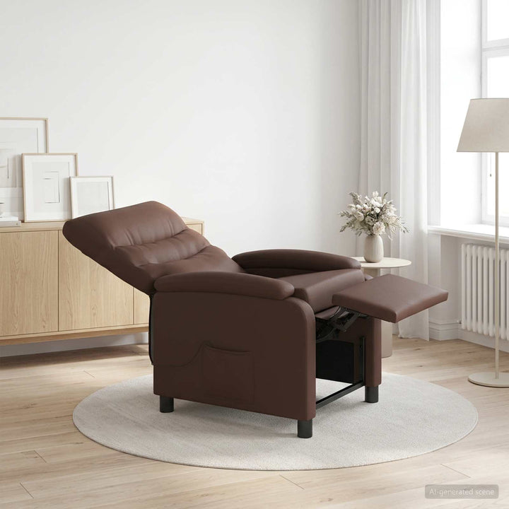 Massage Lænestol Brun Kunstlæder