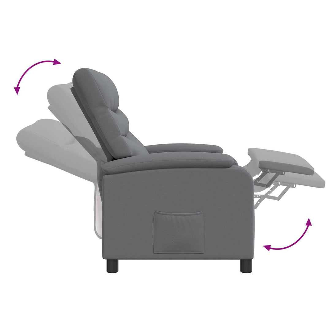 Massage Lænestol Grå Kunstlæder